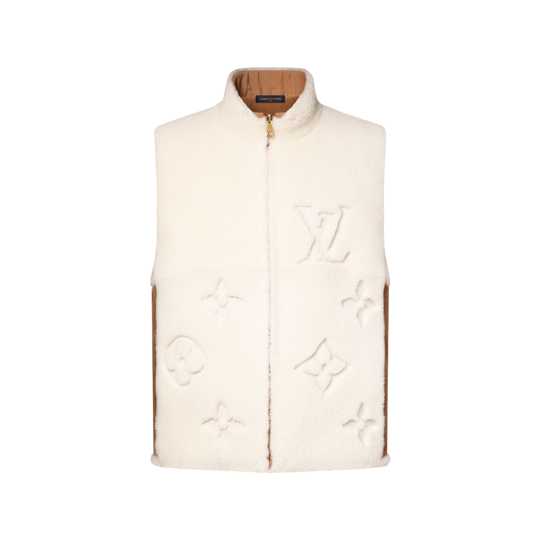 Monogram Shearling Mix Reversible Gilet - For Men | LOUIS VUITTON